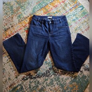 EUC Maurice Everflex slit hem midrise slim boot jean size 10